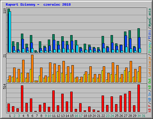 Raport Dzienny -  czerwiec 2018