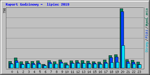 Raport Godzinowy -  lipiec 2019